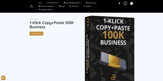 Affiliate Kurs - 1-Klick Copy and Paste 100k Business