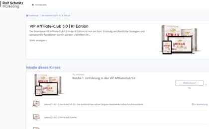 Vip Affiliate Club 5.0 von Ralf Schmitz