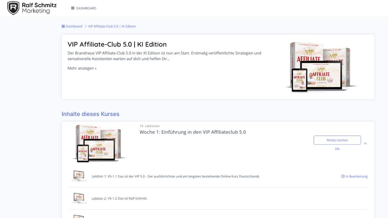 So hebst du dein Affiliate-Marketing auf die nächste Stufe: der VIP Affiliate Club 5.0 von Ralf Schmitz